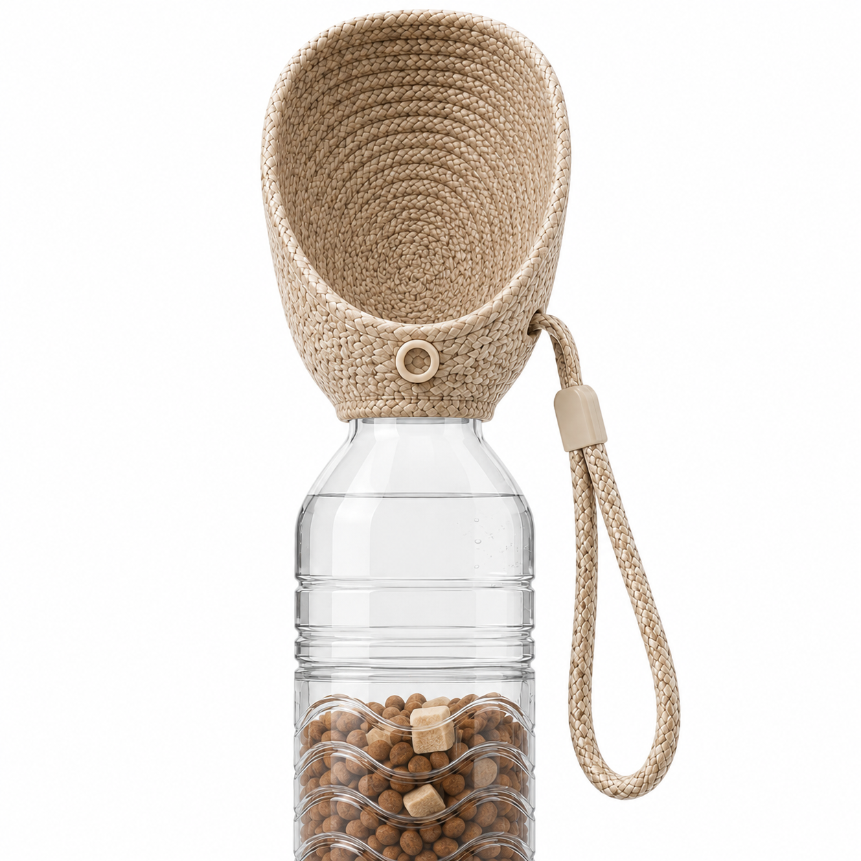 Portable Dog Water & Treat Bottle with Drinking Bowl - Image 2